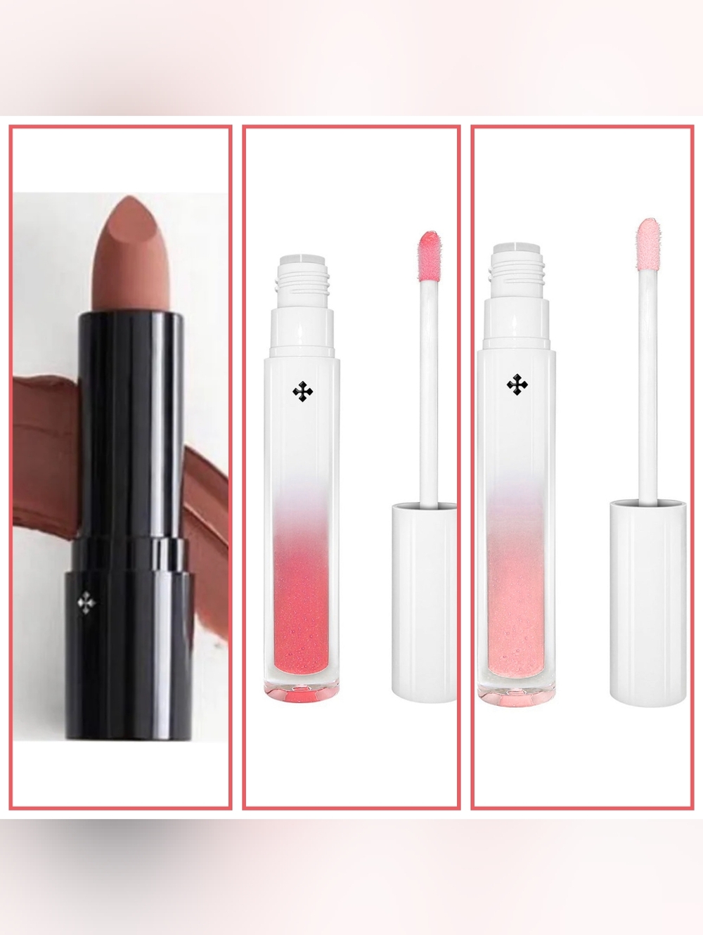 3 Pack Lip Color - Nude Lipstick & 2 Sheer Pink Gloss